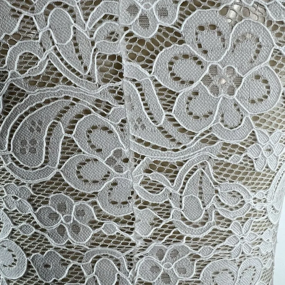 Lisa Says Gah Aurelia Top Size S White Vanilla Lace Sheer